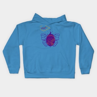 Buttersaur in Phat Purple Power Kids Hoodie